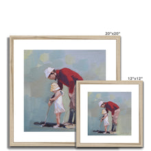 Load image into Gallery viewer, Guiding her Swing Framed & Mounted Print