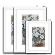 Load image into Gallery viewer, Vase of Roses Framed & Mounted Print