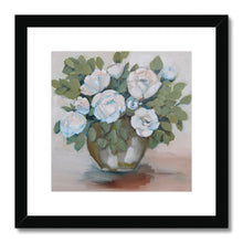 Load image into Gallery viewer, Vase of Roses Framed & Mounted Print