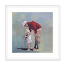 Load image into Gallery viewer, Guiding her Swing Framed & Mounted Print