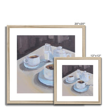Load image into Gallery viewer, Caffeine & Cream Framed & Mounted Print