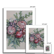Load image into Gallery viewer, Protea Bouquet Framed & Mounted Print