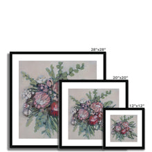 Load image into Gallery viewer, Protea Bouquet Framed & Mounted Print