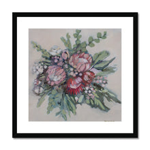 Load image into Gallery viewer, Protea Bouquet Framed & Mounted Print