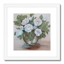 Load image into Gallery viewer, Vase of Roses Framed & Mounted Print