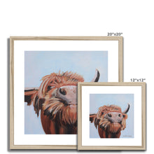 Load image into Gallery viewer, Cow Knows Framed & Mounted Print