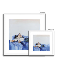 Load image into Gallery viewer, Curled up Cosy Framed & Mounted Print