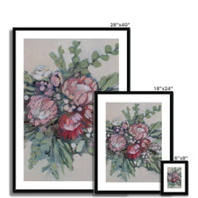 Load image into Gallery viewer, Protea Bouquet Framed & Mounted Print