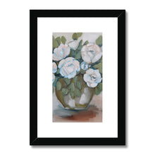 Load image into Gallery viewer, Vase of Roses Framed & Mounted Print