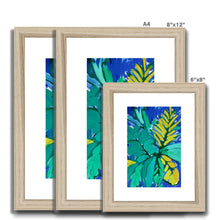 Load image into Gallery viewer, blue tropics Framed & Mounted Print