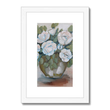 Load image into Gallery viewer, Vase of Roses Framed & Mounted Print