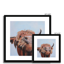 Load image into Gallery viewer, Cow Knows Framed & Mounted Print