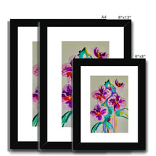 Load image into Gallery viewer, Bright Orchids Framed & Mounted Print