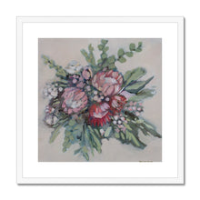 Load image into Gallery viewer, Protea Bouquet Framed & Mounted Print