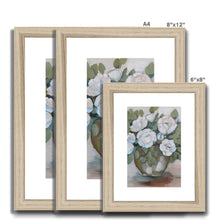 Load image into Gallery viewer, Vase of Roses Framed & Mounted Print