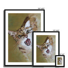 Load image into Gallery viewer, Happy Cat Framed & Mounted Print