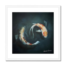 Load image into Gallery viewer, Koi in Deep Water Framed & Mounted Print - Heather Bailey Art