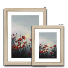 Load image into Gallery viewer, Rememberance Poppies Framed & Mounted Print - Heather Bailey Art