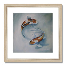 Load image into Gallery viewer, Koi in the Shallows Framed & Mounted Print - Heather Bailey Art