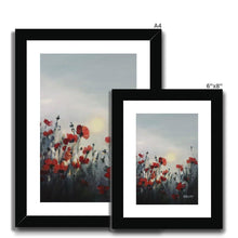 Load image into Gallery viewer, Rememberance Poppies Framed & Mounted Print - Heather Bailey Art