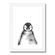 Load image into Gallery viewer, Baby Penguin Framed & Mounted Print