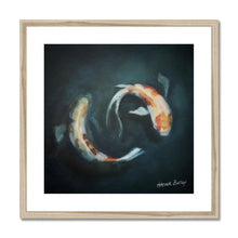 Load image into Gallery viewer, Koi in Deep Water Framed & Mounted Print - Heather Bailey Art