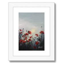 Load image into Gallery viewer, Rememberance Poppies Framed & Mounted Print - Heather Bailey Art