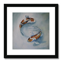 Load image into Gallery viewer, Koi in the Shallows Framed & Mounted Print - Heather Bailey Art