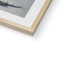 Load image into Gallery viewer, London Southbank on a Snowy Morning Framed & Mounted Print - Heather Bailey Art