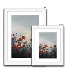 Load image into Gallery viewer, Rememberance Poppies Framed & Mounted Print - Heather Bailey Art