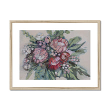 Load image into Gallery viewer, Protea Bouquet Framed &amp; Mounted Print
