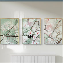 Load image into Gallery viewer, Almond Blossom original oil painting on canvas 3x(900x600mm) framed
