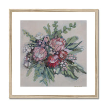 Load image into Gallery viewer, Protea Bouquet Framed &amp; Mounted Print
