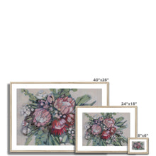 Load image into Gallery viewer, Protea Bouquet Framed &amp; Mounted Print
