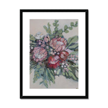 Load image into Gallery viewer, Protea Bouquet Framed &amp; Mounted Print
