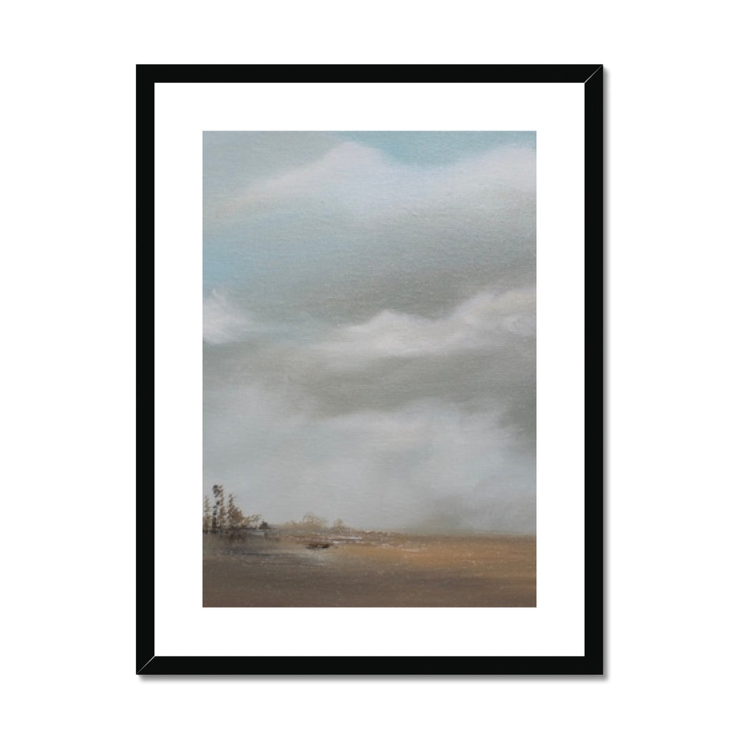 Misty Heathlands Framed & Mounted Print