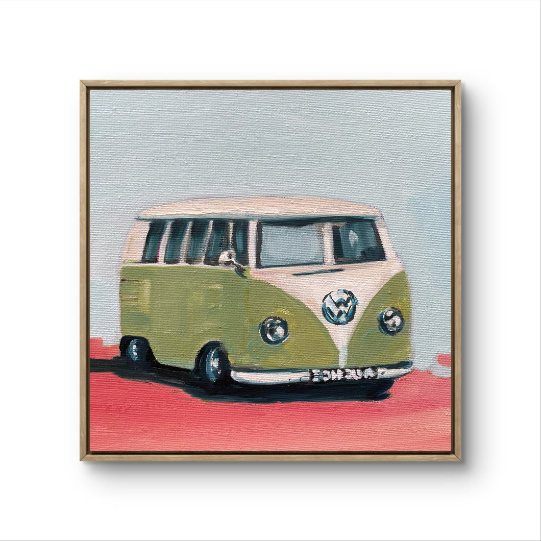 VW Splitty Original Oil Painting (20x20cm)