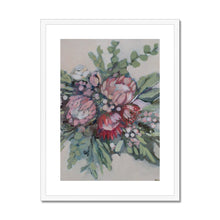 Load image into Gallery viewer, Protea Bouquet Framed &amp; Mounted Print
