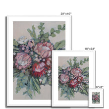 Load image into Gallery viewer, Protea Bouquet Framed &amp; Mounted Print
