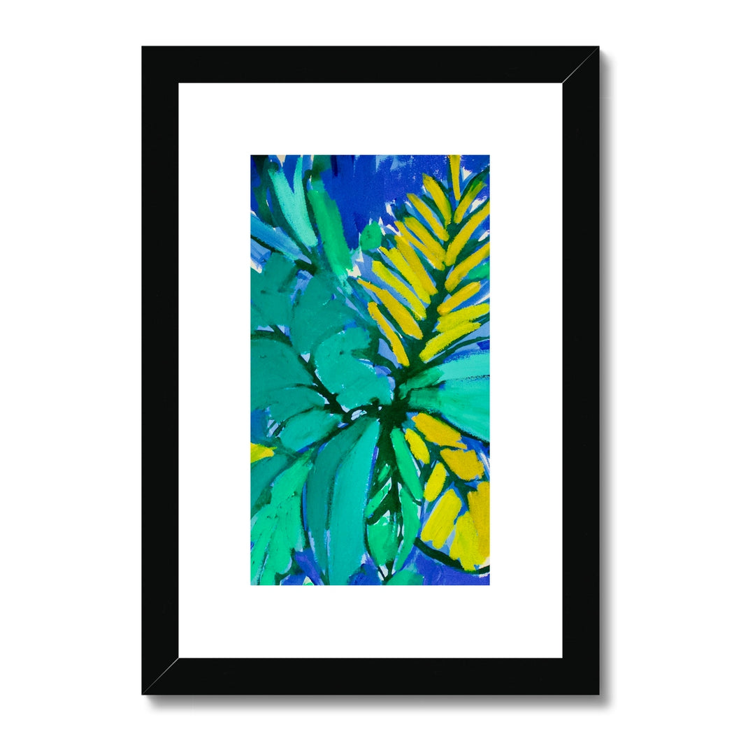 blue tropics Framed & Mounted Print