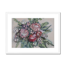 Load image into Gallery viewer, Protea Bouquet Framed &amp; Mounted Print
