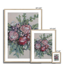 Load image into Gallery viewer, Protea Bouquet Framed &amp; Mounted Print
