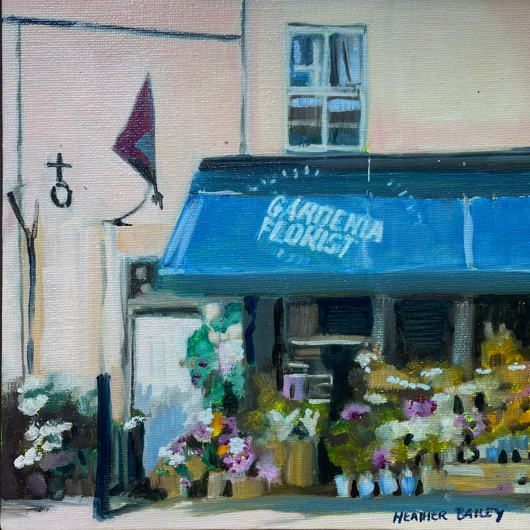 Gardenia Original Oil Painting (20x20cm)