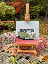 Load image into Gallery viewer, VW Splitty Original Oil Painting (20x20cm)
