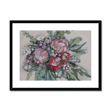 Load image into Gallery viewer, Protea Bouquet Framed &amp; Mounted Print
