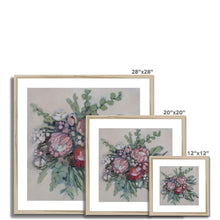 Load image into Gallery viewer, Protea Bouquet Framed &amp; Mounted Print
