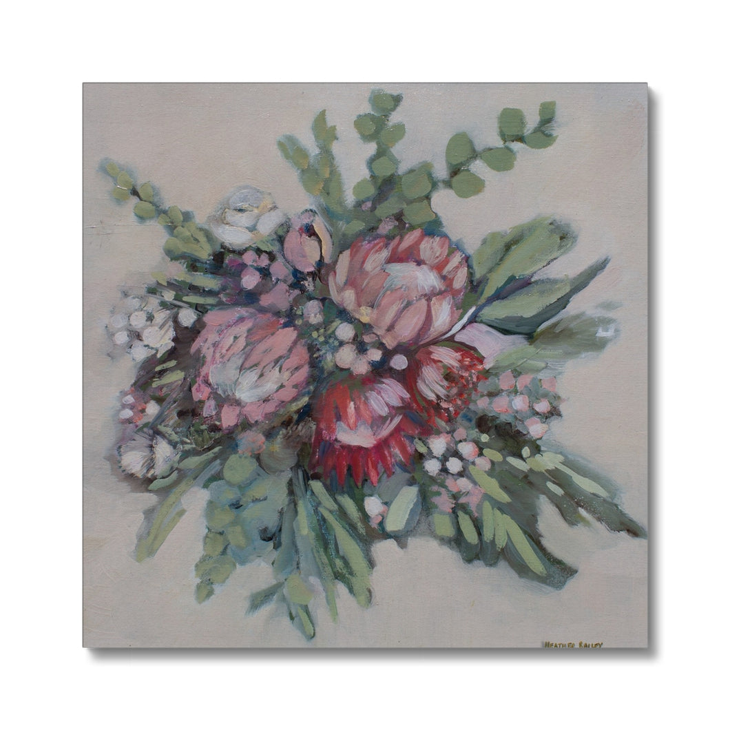 Protea Bouquet Canvas