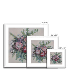 Load image into Gallery viewer, Protea Bouquet Framed &amp; Mounted Print
