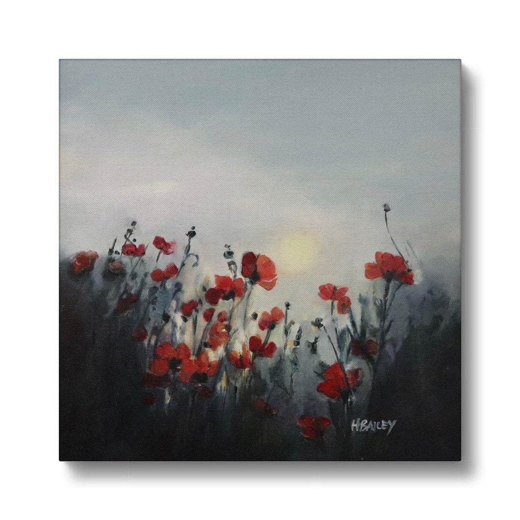 Rememberance Poppies Canvas - Heather Bailey Art
