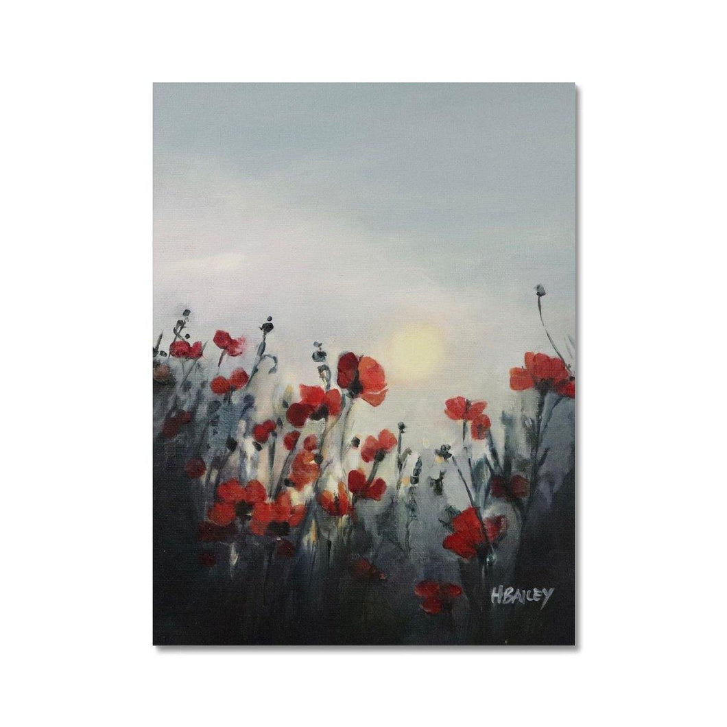 Rememberance Poppies Hahnemühle Photo Rag Print - Heather Bailey Art